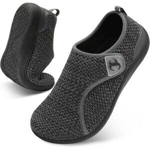 👑Women's Comfortable Walking Shoes Grey Breathable Sneakers Closed Toe Pull On
